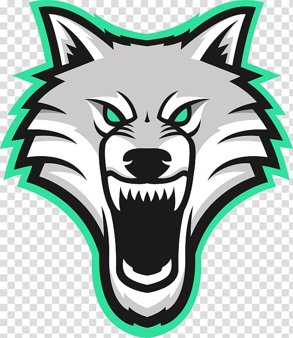 Wolf Logo Png - dark wolf face bolt roblox