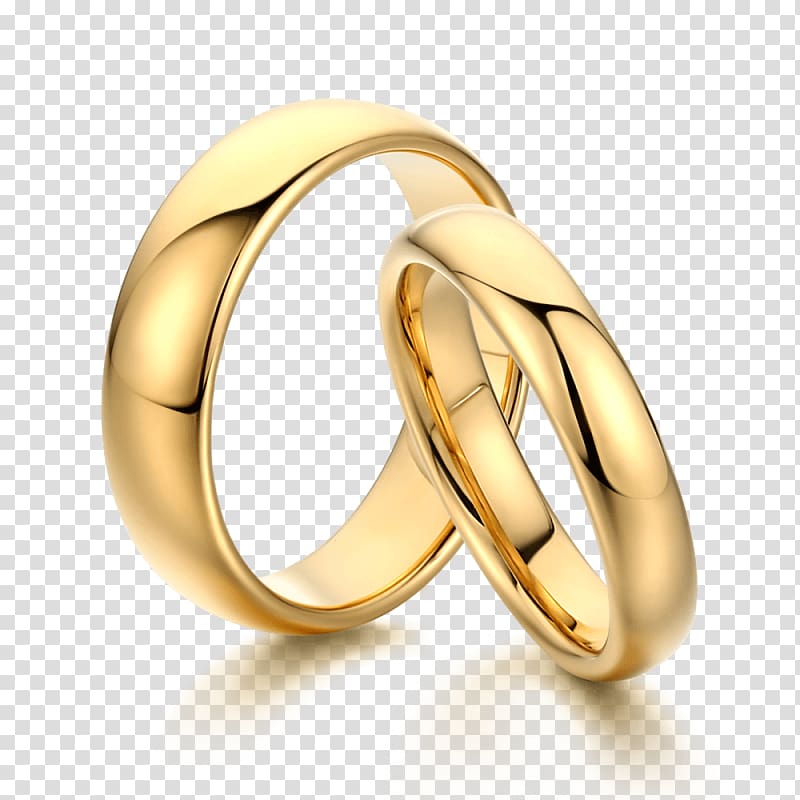 Кольца свадьба на прозрачном фоне