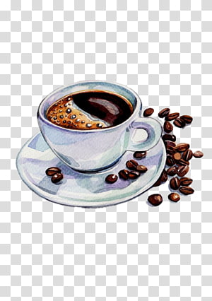 За чашечкой кофе Coffee-tea-espresso-cafe-watercolor-painting-coffee-and-coffee-beans-thumbnail