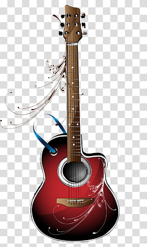 Фото гитары на белом фоне