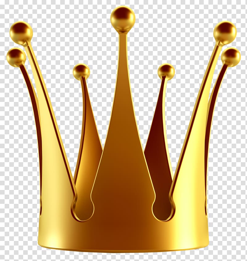 Золотая корона на красном фоне