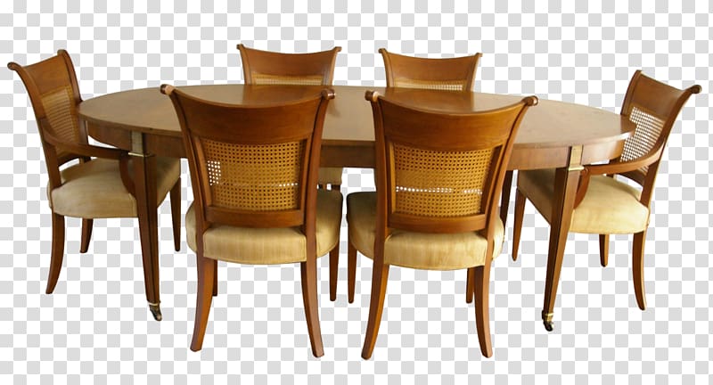 Стол и стулья на прозрачном фоне
