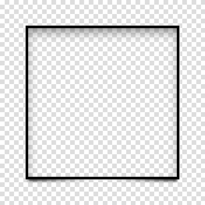 Квадратная белая рамка на прозрачном фоне